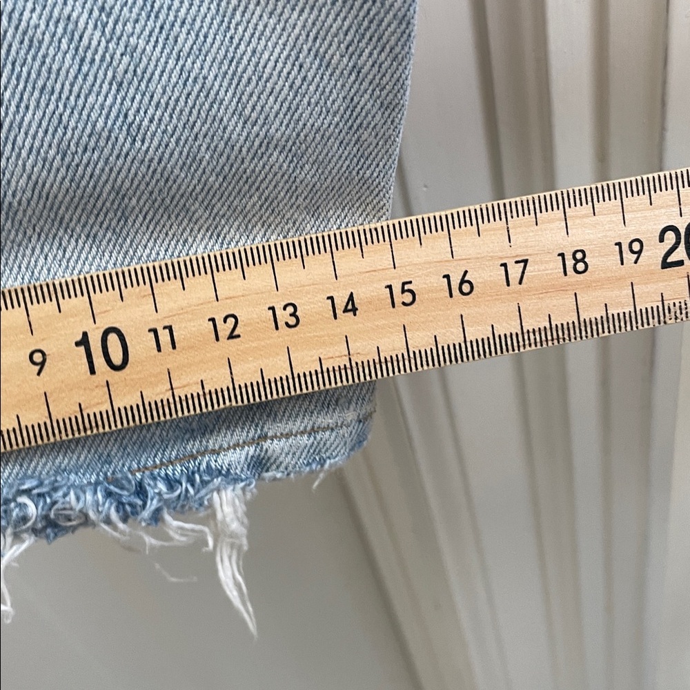 Aritzia - Agolde - Riley High Rise Straight Jeans Ripped - Blue - 28 - Picture 10 of 13